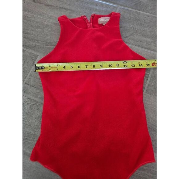 Women's Show Me‎ Your MuMu Red Body Suit Wide Large - Picture 3 of 9